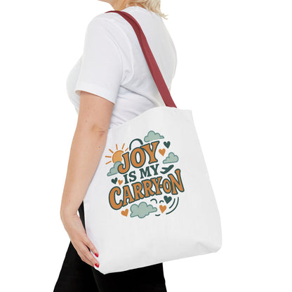 Joyful Carryall Tote Bag | Eco-Friendly Shopper | Perfect for Gifts, Organizing, Travel, Beach Days, and Everyday Errands