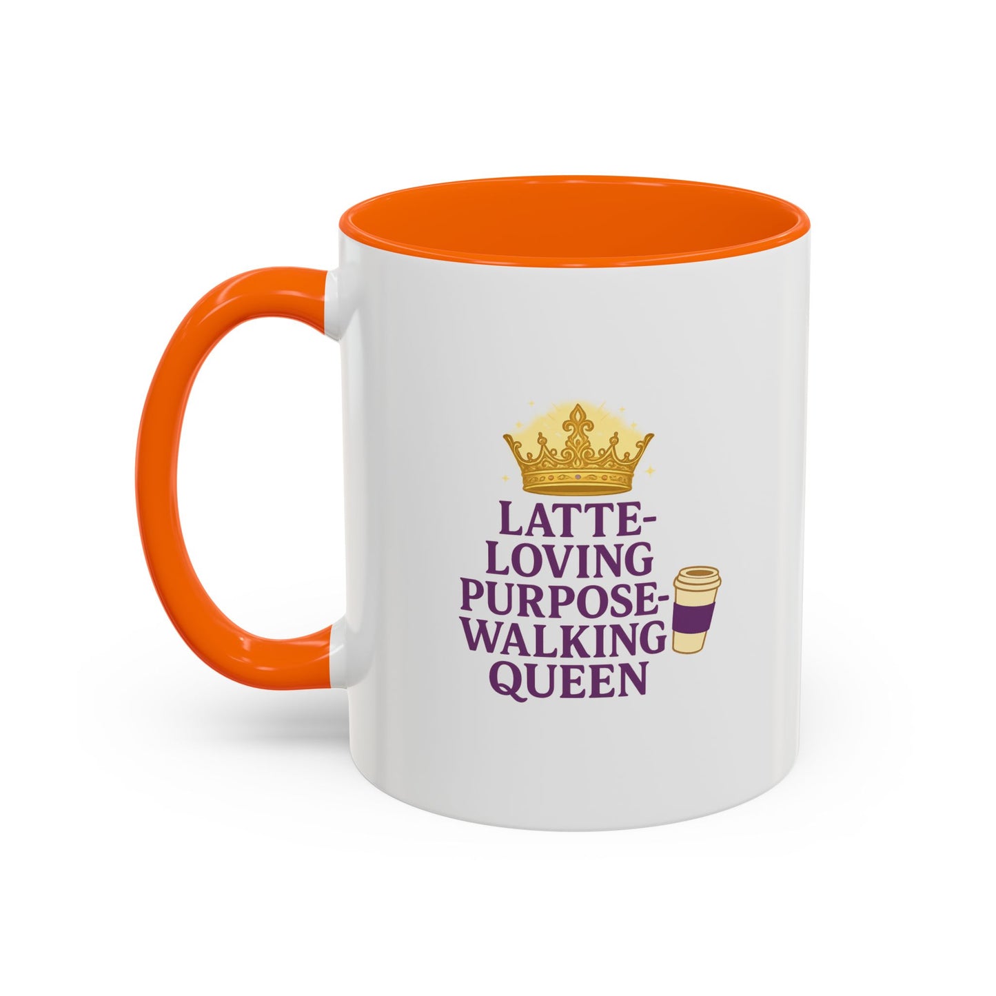 Latte-Loving Queen Coffee Mug - Perfect for Coffee Lovers, Birthday Gift, Personalized Kitchen Decor, Mother's Day Gift, Fun Office Mug