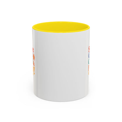 Serve God, Chill & Pray Accent Coffee Mug (11, 15oz)