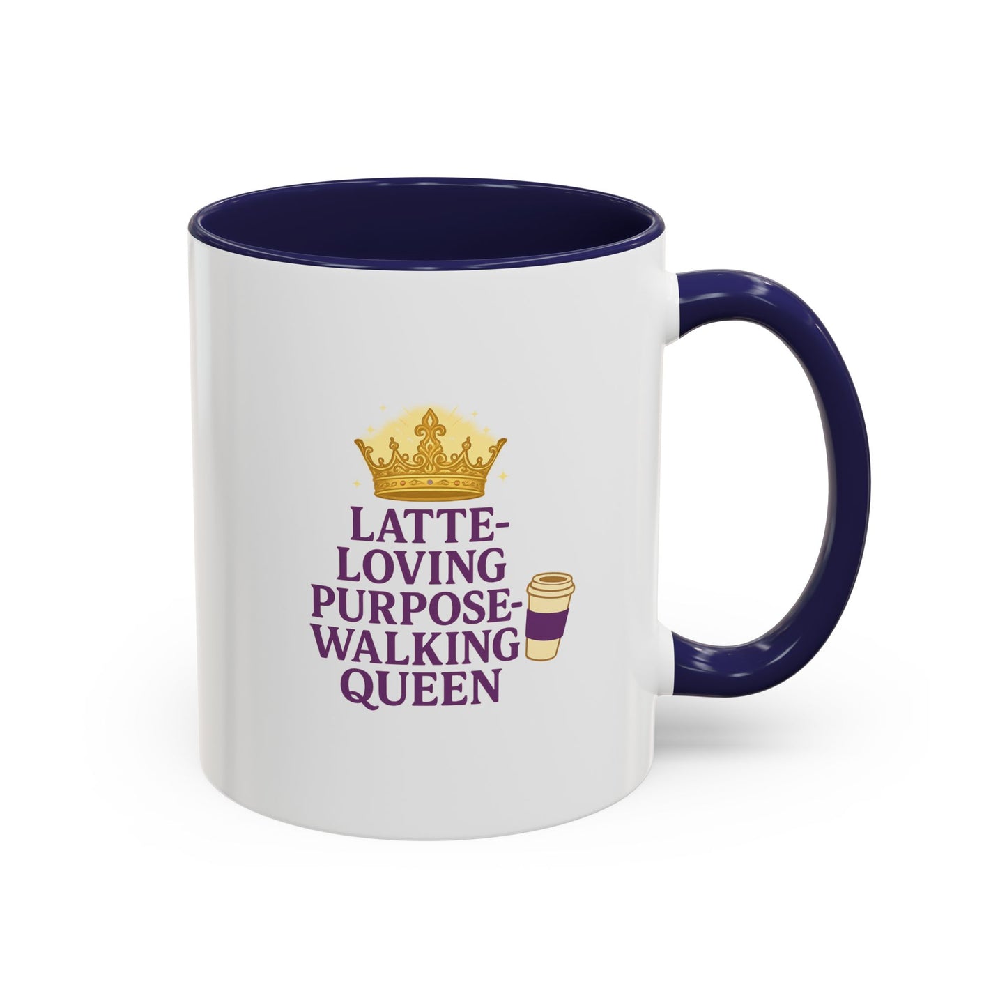 Latte-Loving Queen Coffee Mug - Perfect for Coffee Lovers, Birthday Gift, Personalized Kitchen Decor, Mother's Day Gift, Fun Office Mug