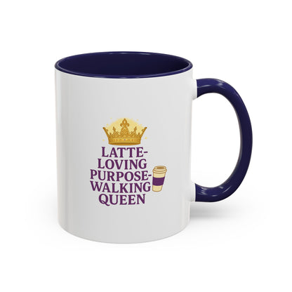 Latte-Loving Queen Coffee Mug - Perfect for Coffee Lovers, Birthday Gift, Personalized Kitchen Decor, Mother's Day Gift, Fun Office Mug