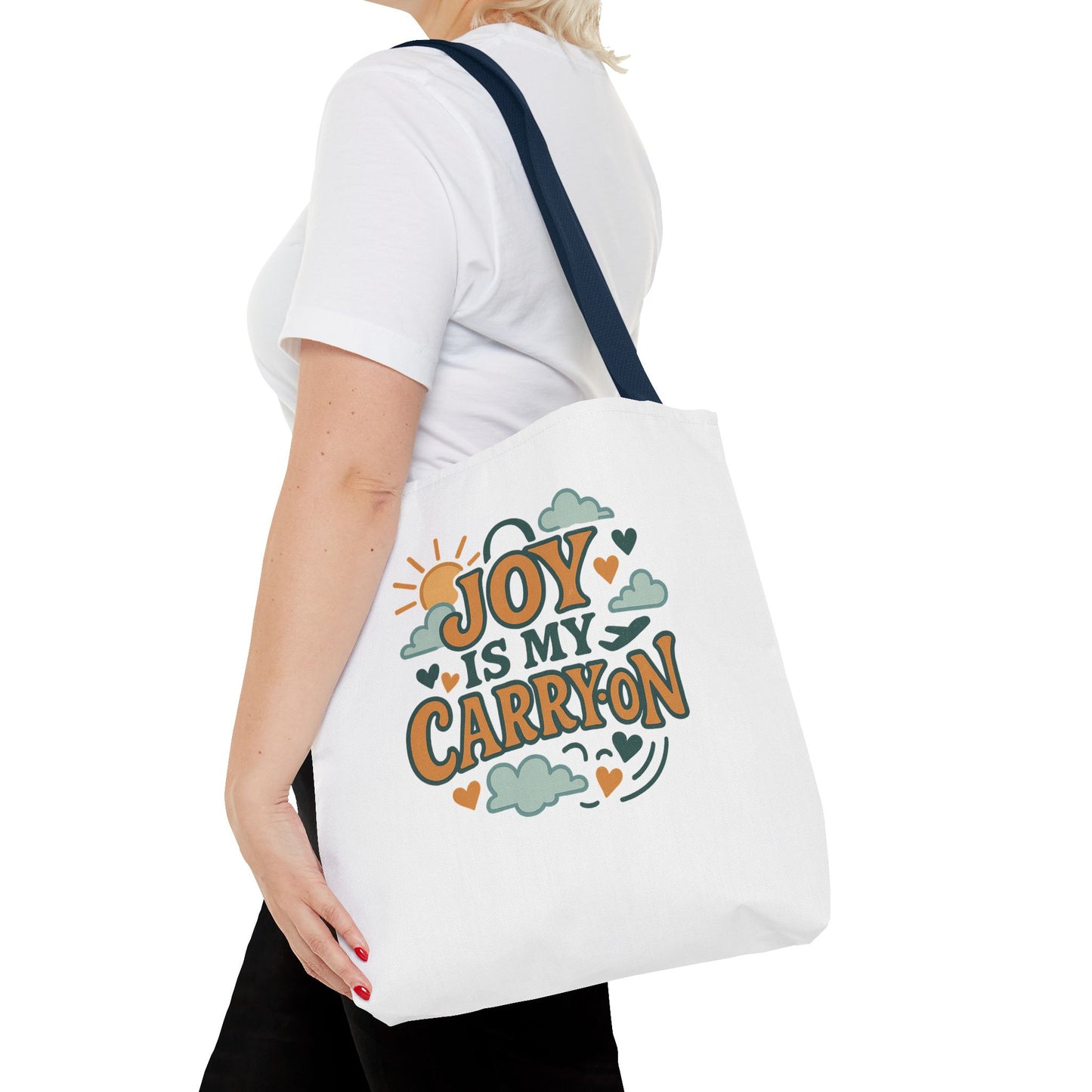 Joyful Carryall Tote Bag | Eco-Friendly Shopper | Perfect for Gifts, Organizing, Travel, Beach Days, and Everyday Errands