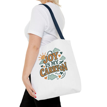 Joyful Carryall Tote Bag | Eco-Friendly Shopper | Perfect for Gifts, Organizing, Travel, Beach Days, and Everyday Errands