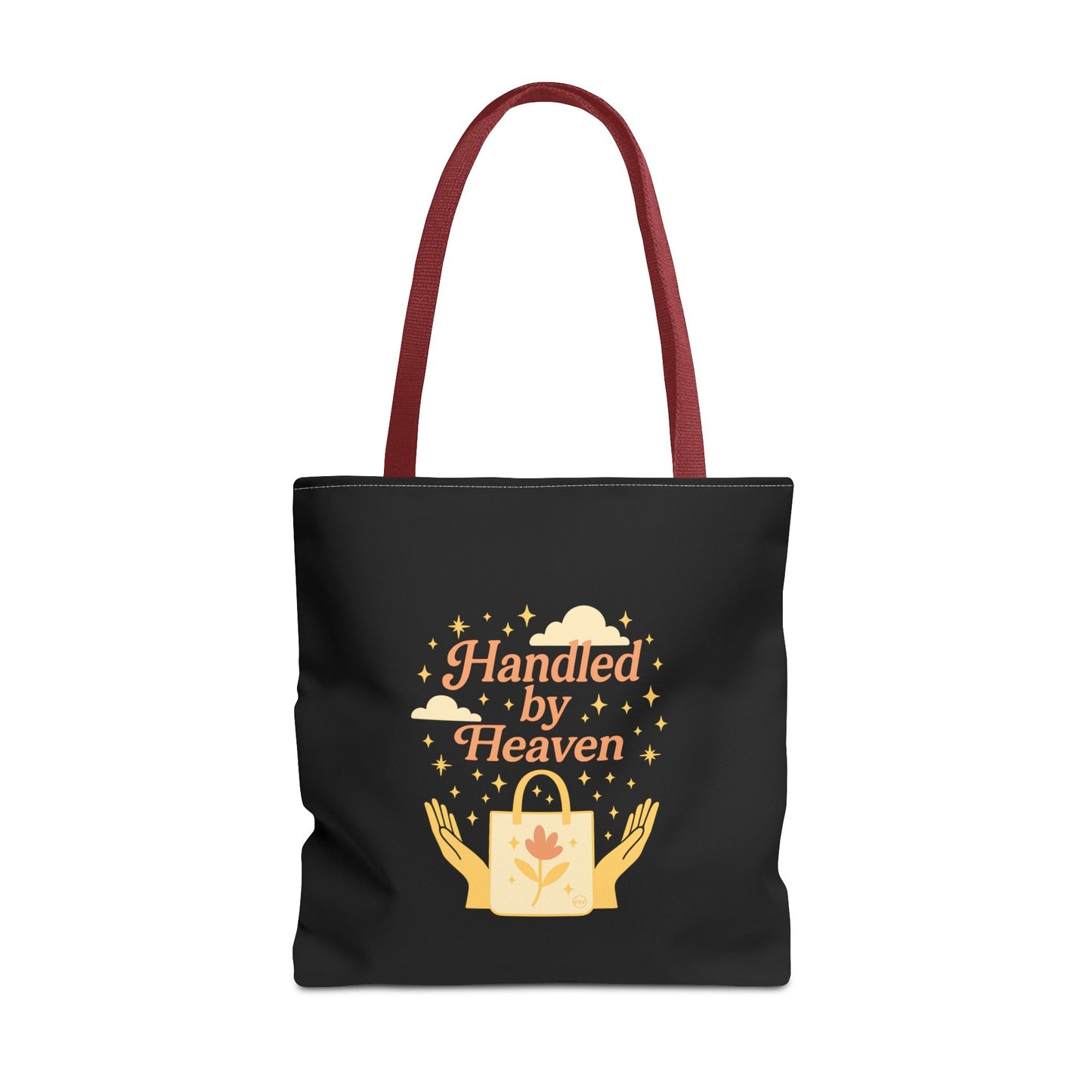Heavenly Handled Tote Bag - Eco-Friendly Gift, Everyday Carry, Shopping Companion, Gift for Her, Travel Essential