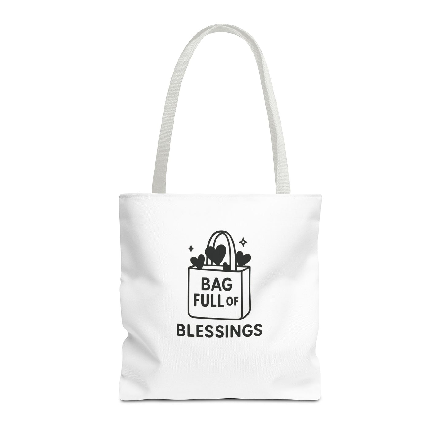 Bag Full of Blessings Tote Bag | Motivational Gift, Shopping Tote, Eco-Friendly Bag, Organizer, Gift for Women