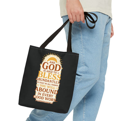 Faith-Inspired Tote Bag, Inspirational Gift, Christian Decor, Church Outing, Everyday Use, Scripture Tote