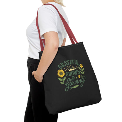 Grateful Grown & Glowing Tote Bag Eco-Friendly Shopper
