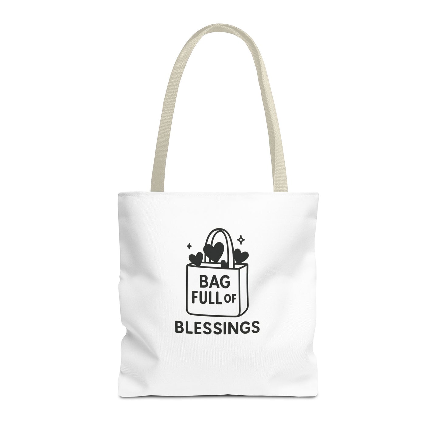 Bag Full of Blessings Tote Bag | Motivational Gift, Shopping Tote, Eco-Friendly Bag, Organizer, Gift for Women