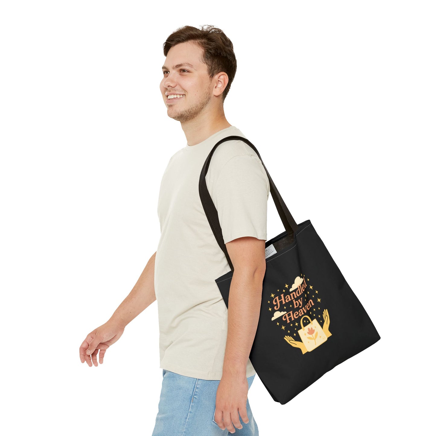 Heavenly Handled Tote Bag - Eco-Friendly Gift, Everyday Carry, Shopping Companion, Gift for Her, Travel Essential