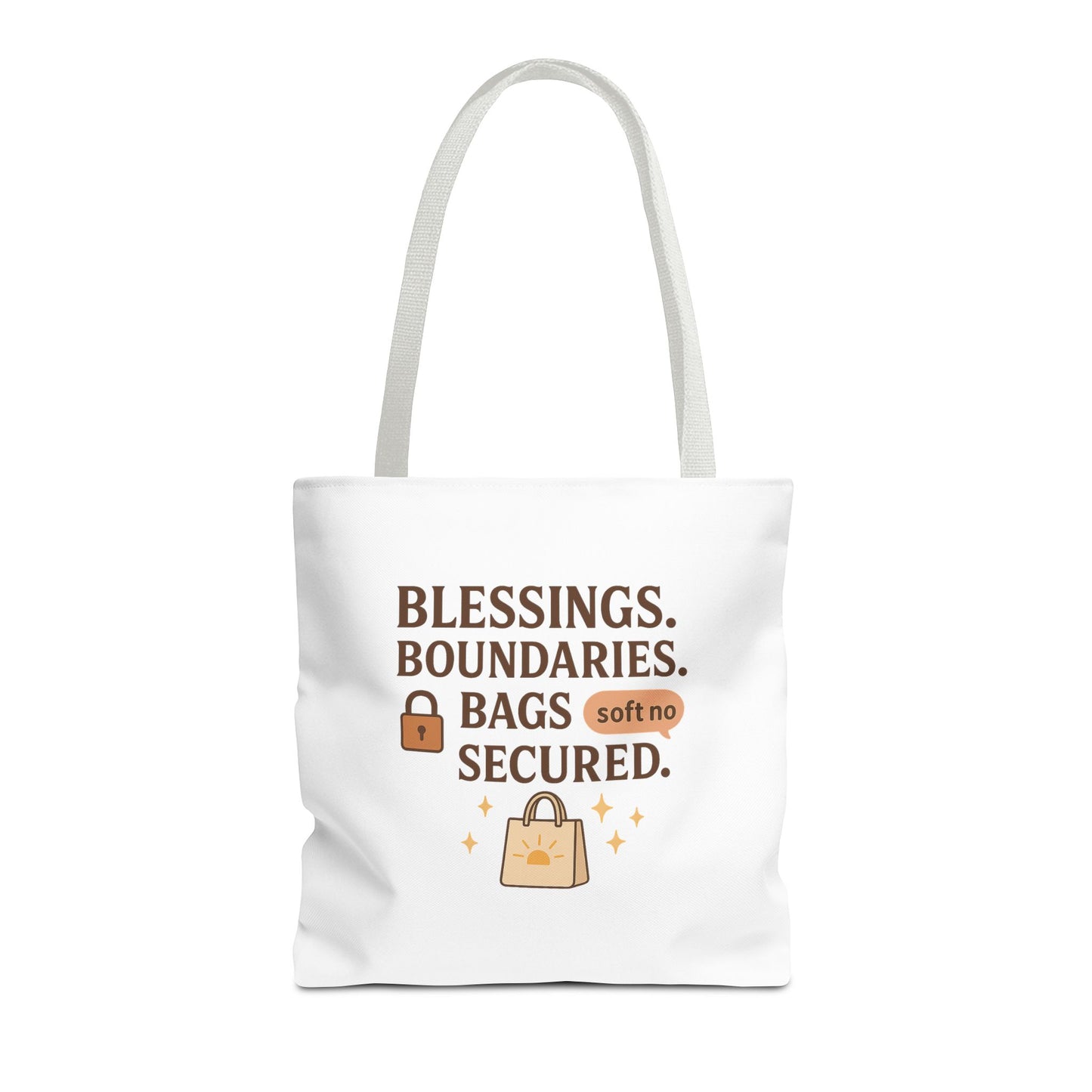 Blessings & Boundaries Tote Bag - Unique AOP Design for Daily Use, Gift for Friends, Travel, Shopping, Eco-Friendly Bag