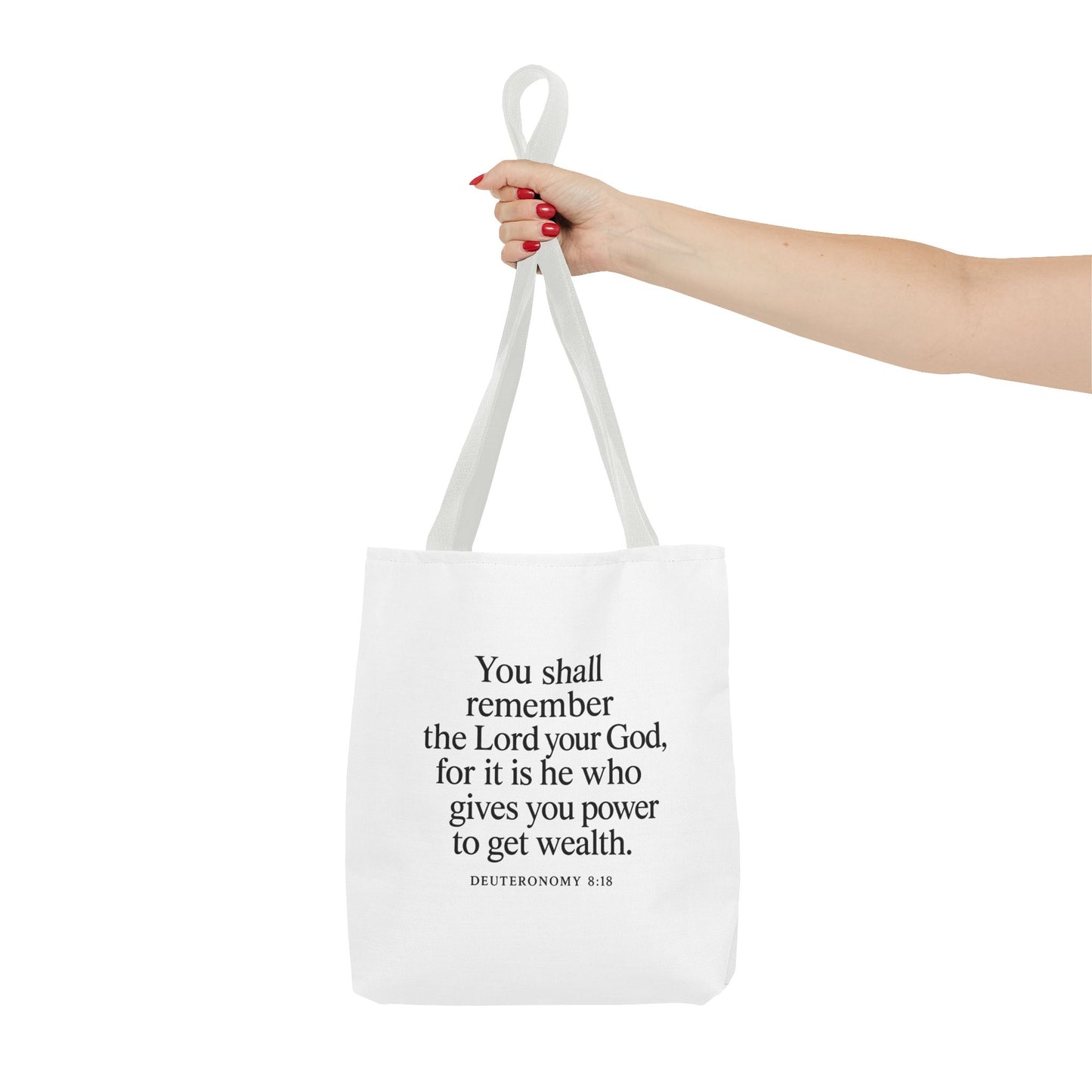 Inspirational Tote Bag - Faith Quote, Bible Verse Gift, Christian Tote, Scripture Bag, Positive Affirmation Accessory