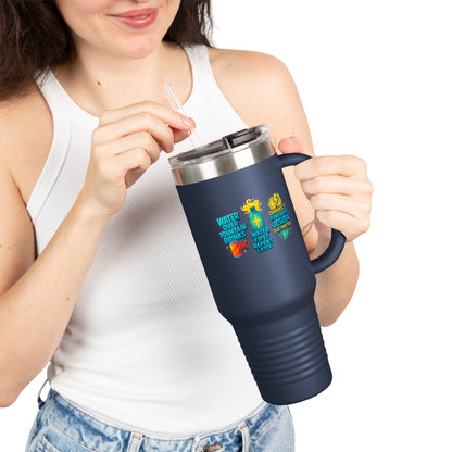 Insulated Travel Mug with Fun Designs, 40oz Water Bottle, Stylish Thermal Cup, Unique Drinkware for Outdoor Adventures, Perfect Gift [...]