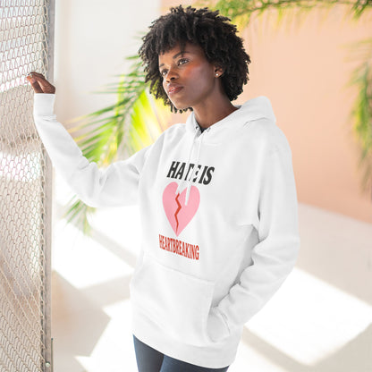 Heartbreaking Message Fleece Hoodie, Casual Wear, Gift for Her, Inspirational Hoodie, Street Style Apparel, Valentine's or [...]
