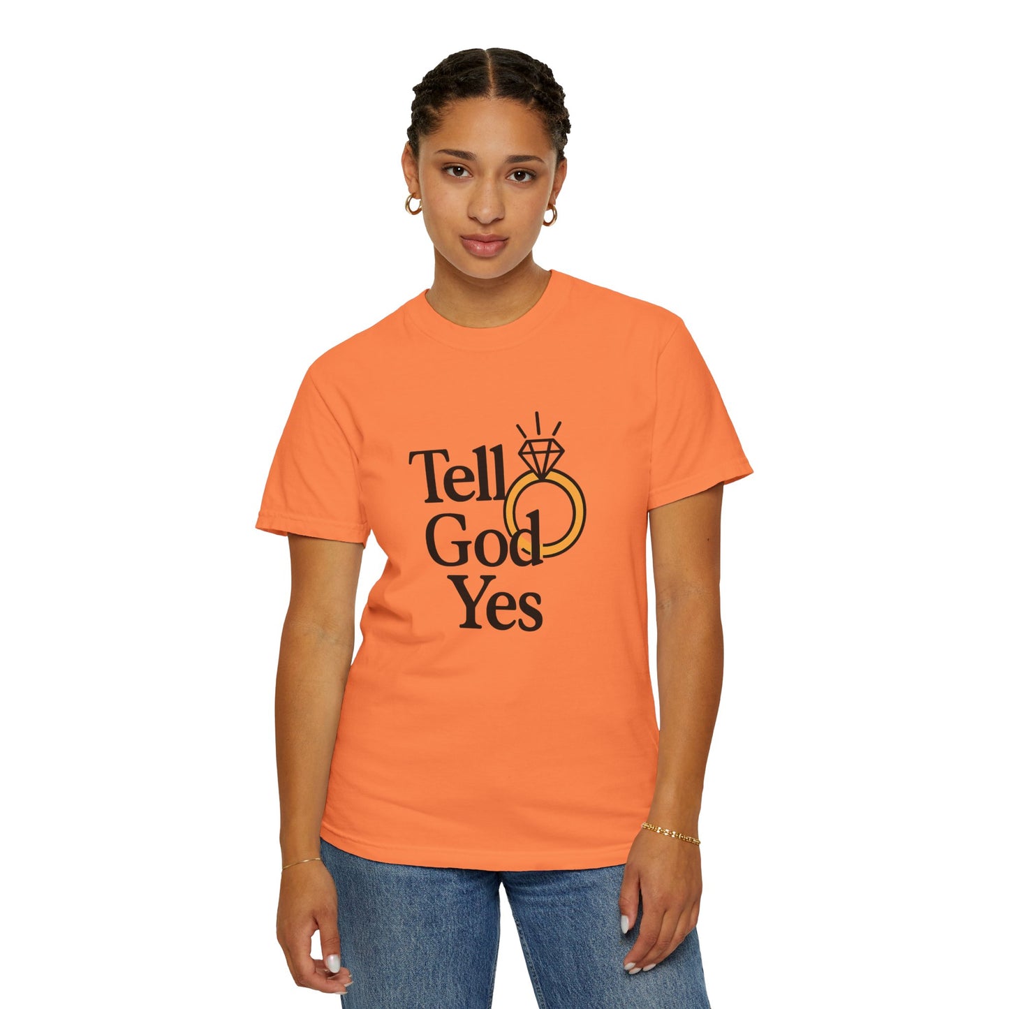 Wedding Proposal T-Shirt, Engagement Gift, Tell God Yes Shirt, Unisex Shirt, Marriage Celebration Tee