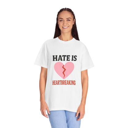 Heartbreaking Message Awareness Garment-Dyed T-Shirt