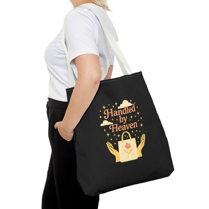 Heavenly Handled Tote Bag - Eco-Friendly Gift, Everyday Carry, Shopping Companion, Gift for Her, Travel Essential