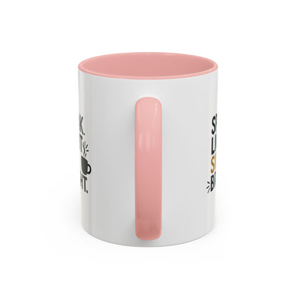Accent Coffee Mug: Speak Light Sip Bright, Motivational Drinkware, Gift for Coffee Lovers, Inspirational Mug, Home and Office Decor