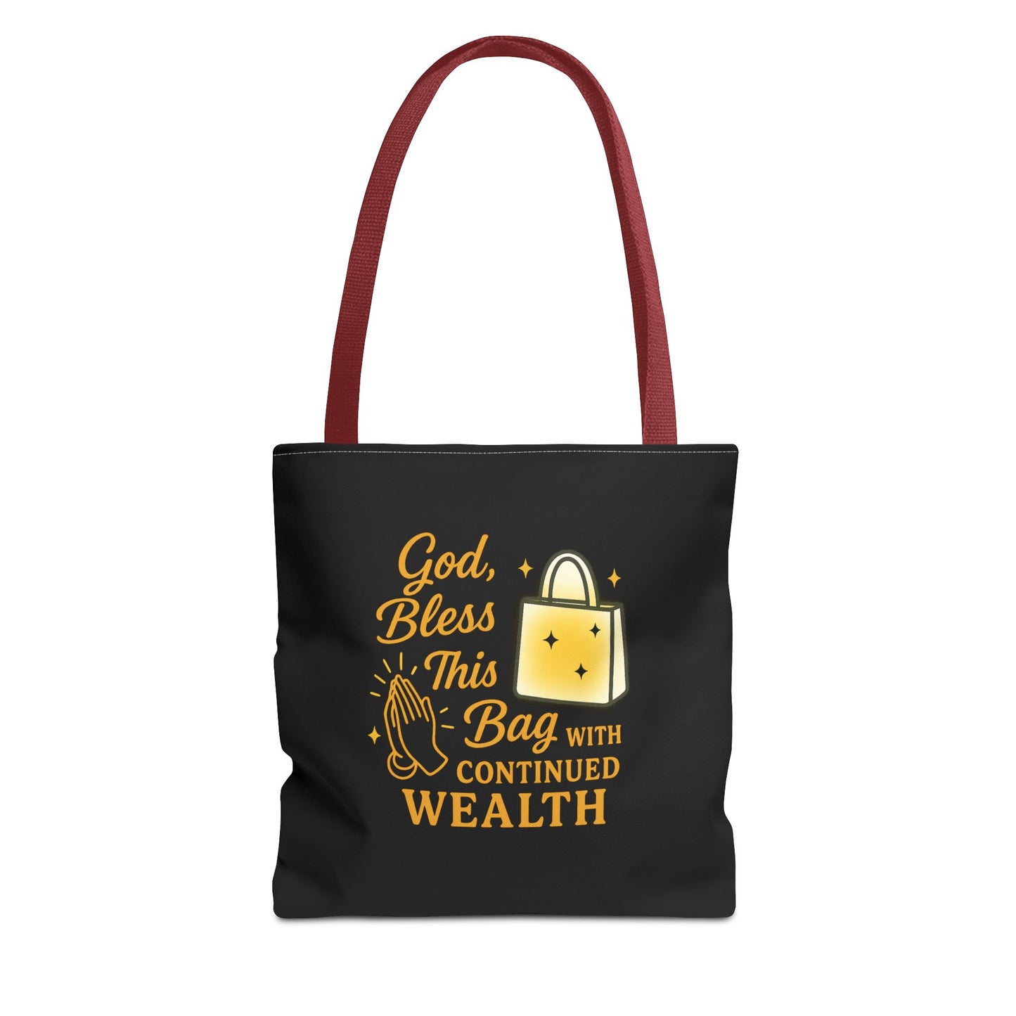 God Bless This Bag Tote - Wealthy Vibes, Inspirational Gift for Her, Everyday Use, Shopping, Casual Outing, Motivational Tote