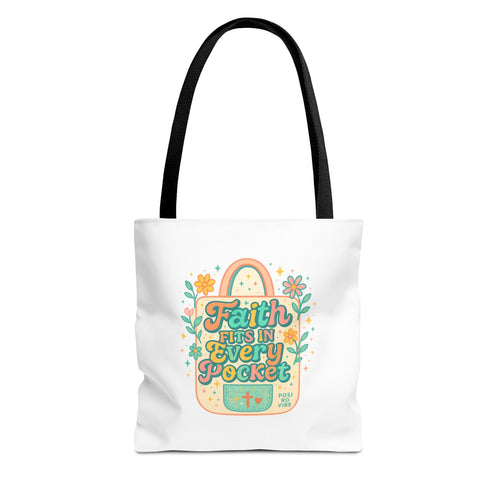 Faith-Inspired Tote Bag for Everyday Use, Shopping, Gifts, Beach, Eco-Friendly, Floral Design