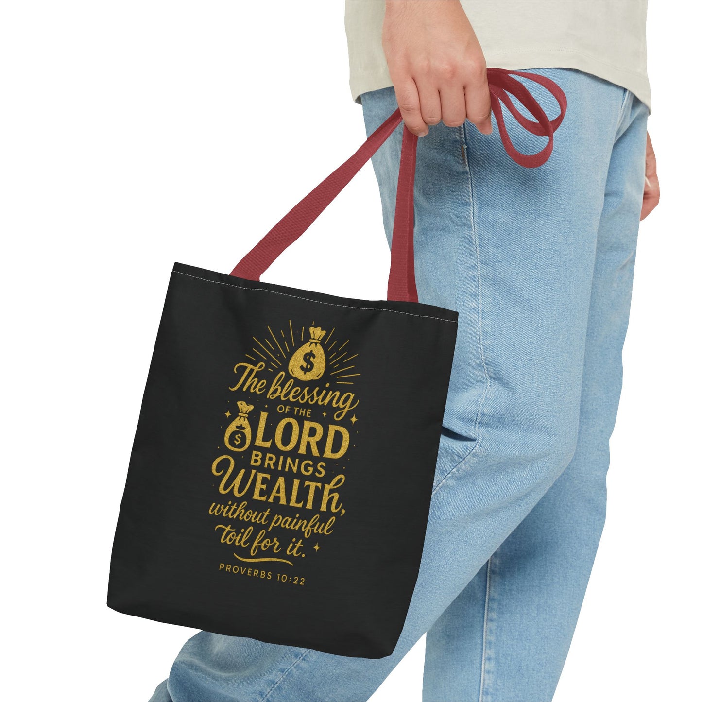 Blessing Tote Bag - Inspirational Christian Quote, Motivational Gift, Bible Verse Accessory, Versatile Shopping Bag, Spiritual Tote