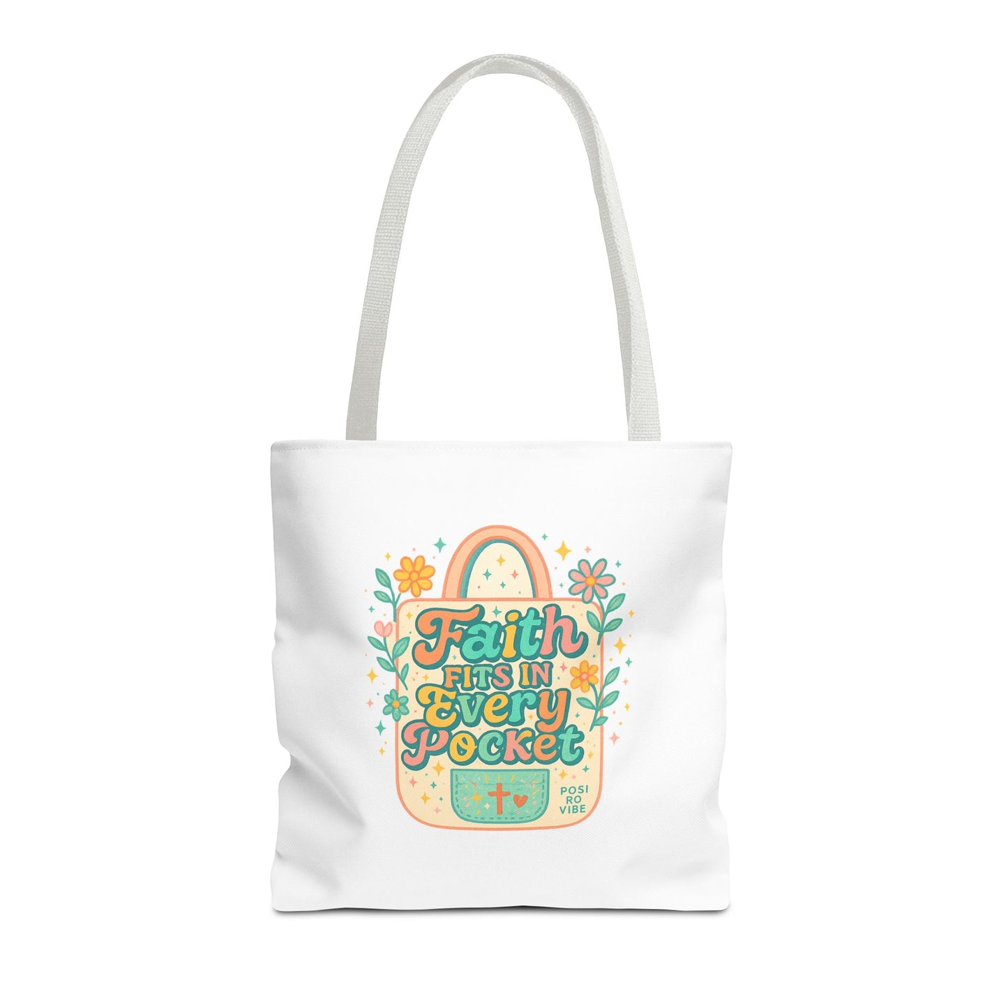 Faith-Inspired Tote Bag for Everyday Use, Shopping, Gifts, Beach, Eco-Friendly, Floral Design
