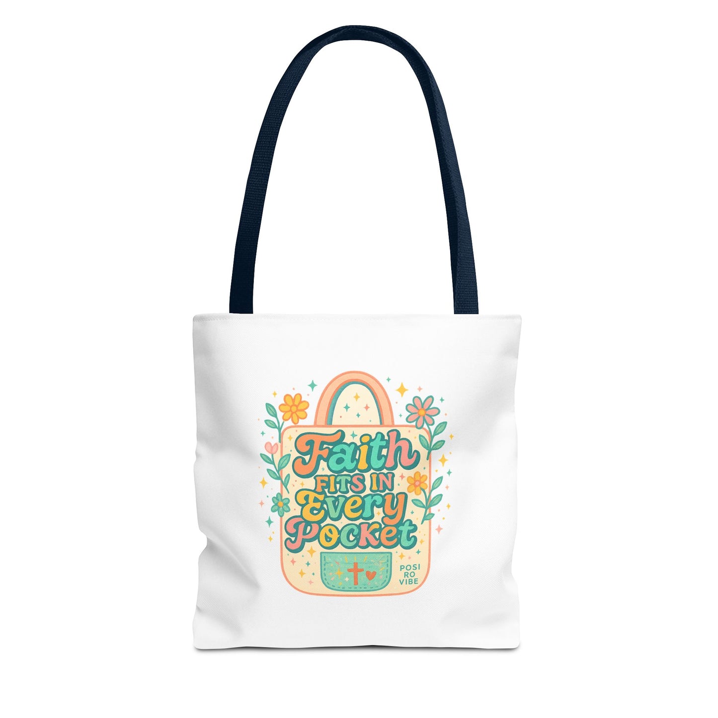 Faith-Inspired Tote Bag for Everyday Use, Shopping, Gifts, Beach, Eco-Friendly, Floral Design