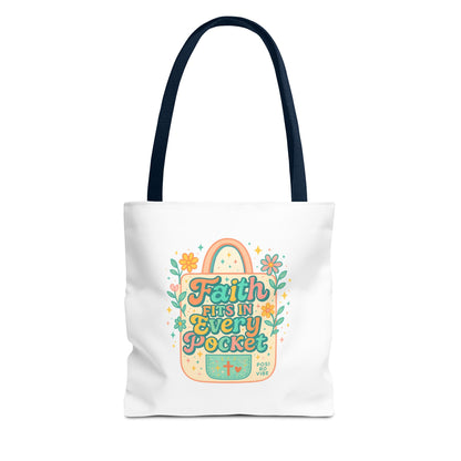 Faith-Inspired Tote Bag for Everyday Use, Shopping, Gifts, Beach, Eco-Friendly, Floral Design