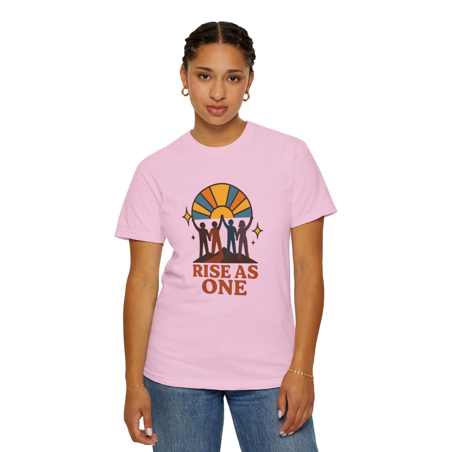 Unity Graphic Tee - Inspirational Unisex Shirt - Rise As One T-shirt, Equality Apparel, Gift for Social Activists, Summer Fashion