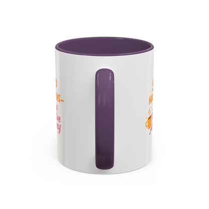 Sip Happens Coffee Mug - Stay Positive Anyway - Inspirational Mug for Coffee Lovers, Motivational Gift, Office Decor, Funny Coffee Cup