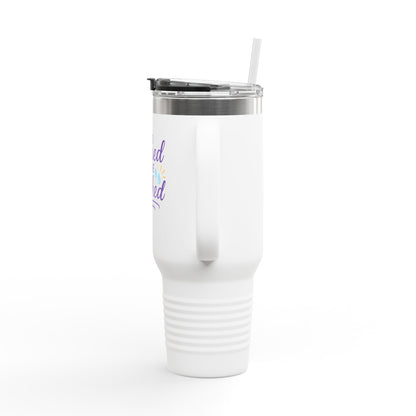 Blessed to be Parched 40oz Insulated Travel Mug, Perfect for Road Trips, Coffee Lovers, Gifting, Beach Days, Outdoor Adventures