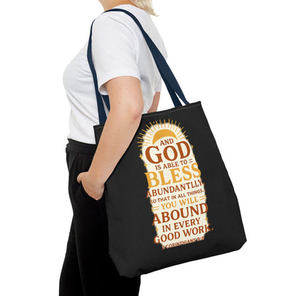 Faith-Inspired Tote Bag, Inspirational Gift, Christian Decor, Church Outing, Everyday Use, Scripture Tote