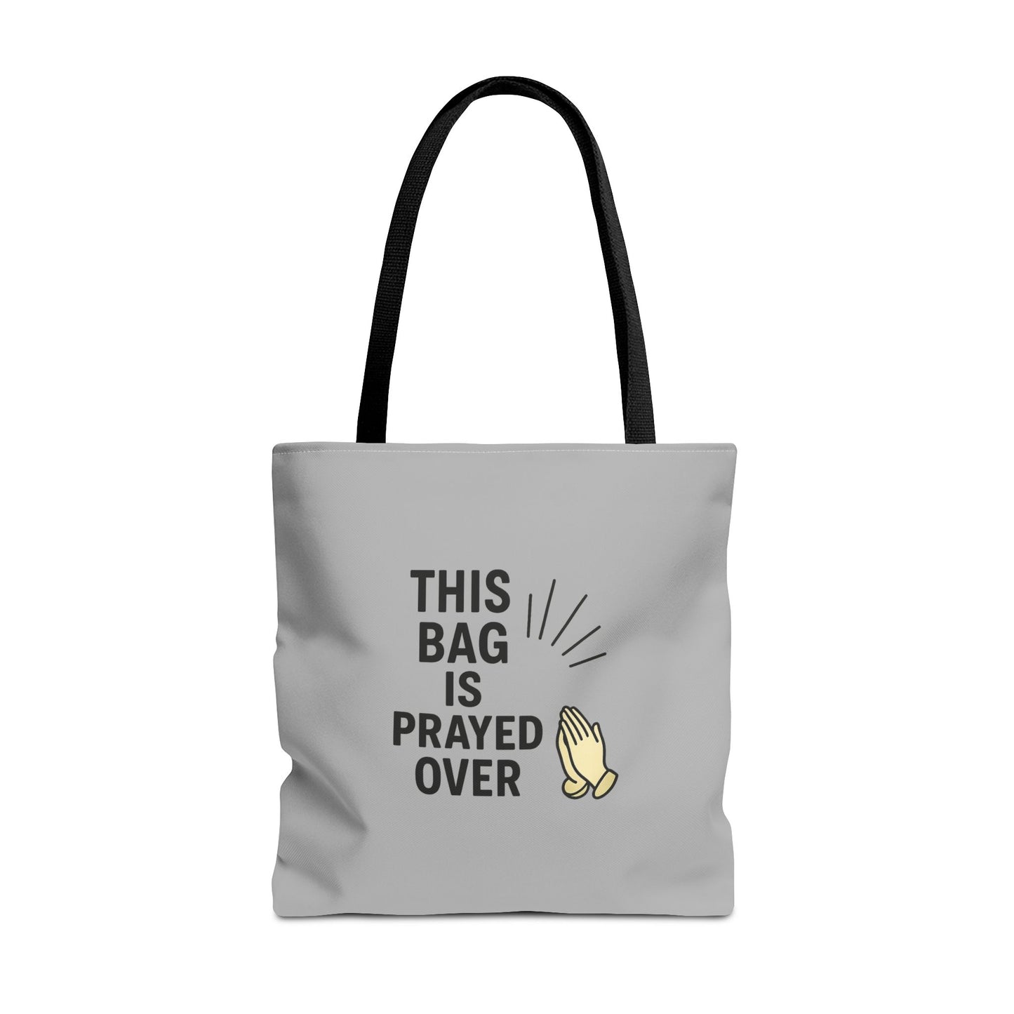 Prayed Over Tote Bag, Spiritual Gift, Christian Tote, Faith Bag, Church Accessory, Inspirational Shopper
