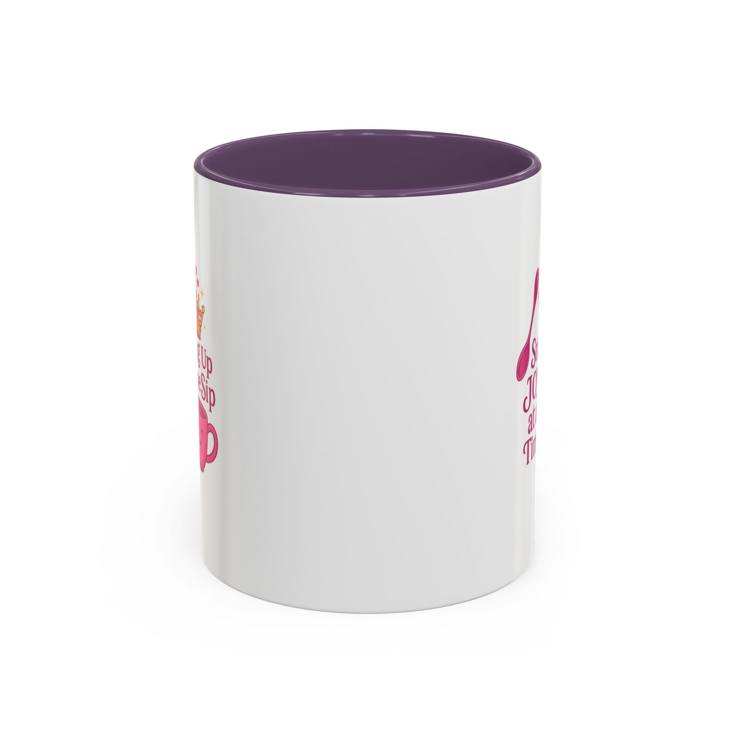 Joyful Crown Accent Coffee Mug | Perfect for Birthdays, Gifts, Home Decor, Coffee Lovers, Daily Motivation