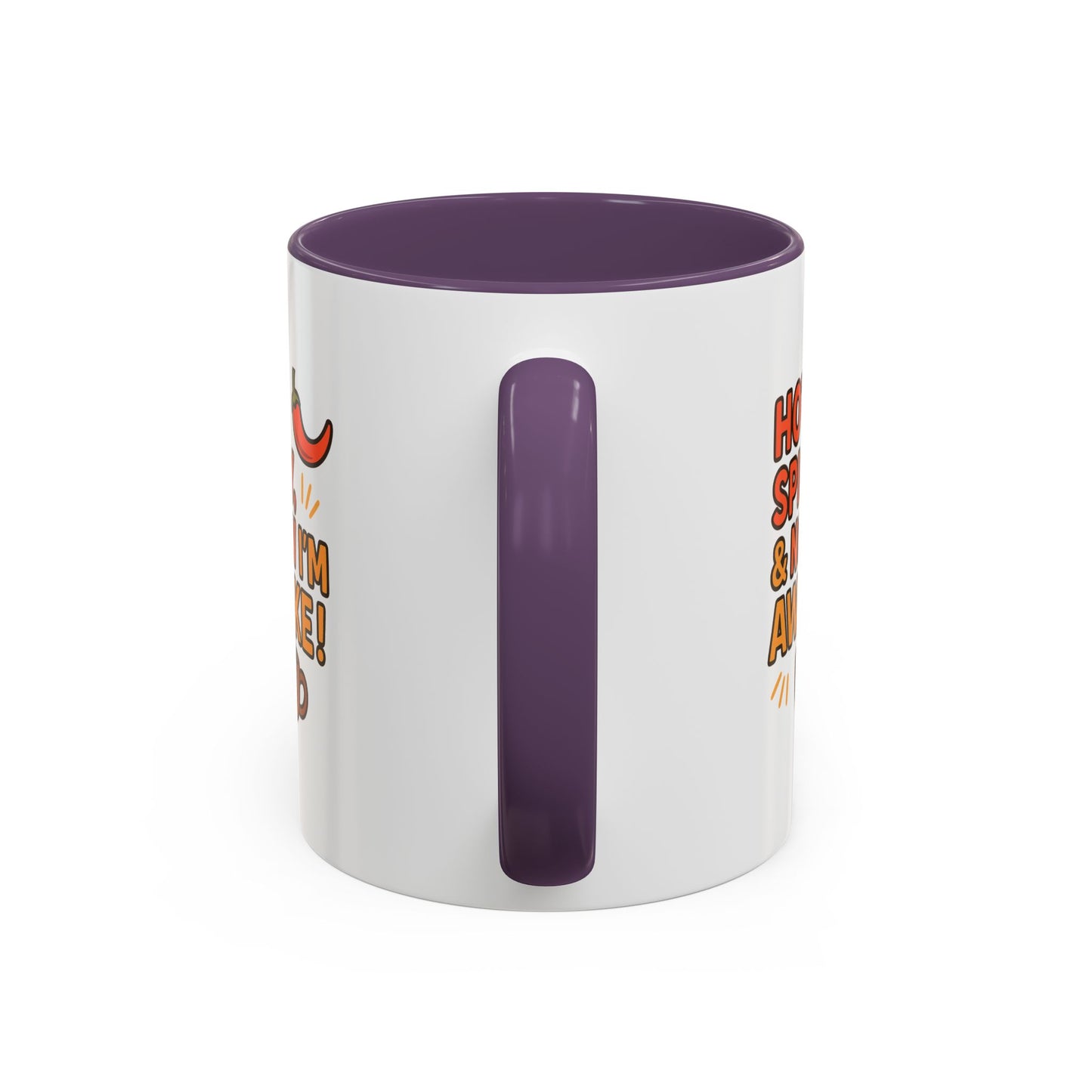 Funny Coffee Mug: "Hot, Spicy, & Now I'm Awake!" - Perfect Gift for Coffee Lovers, Mugs for Friends, Humorous Kitchen Decor, Novelty Mug