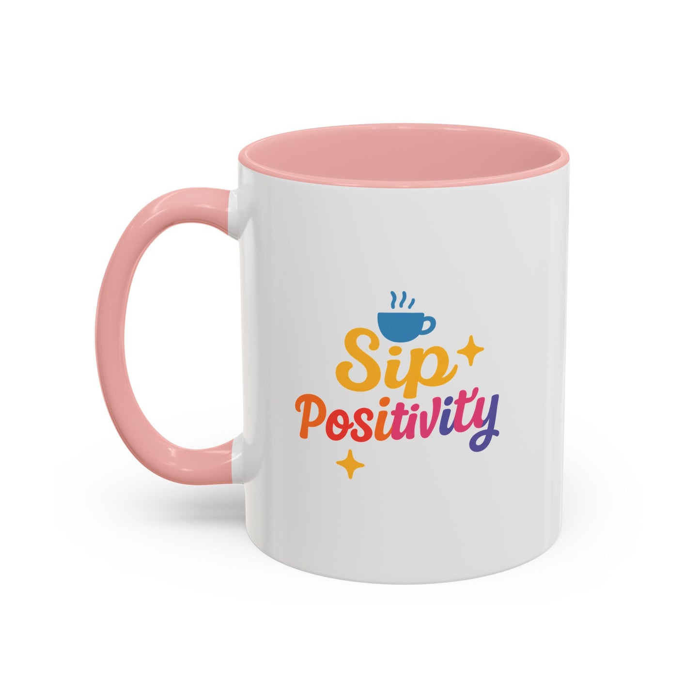Sip Positivity Accent Coffee Mug (11, 15oz)
