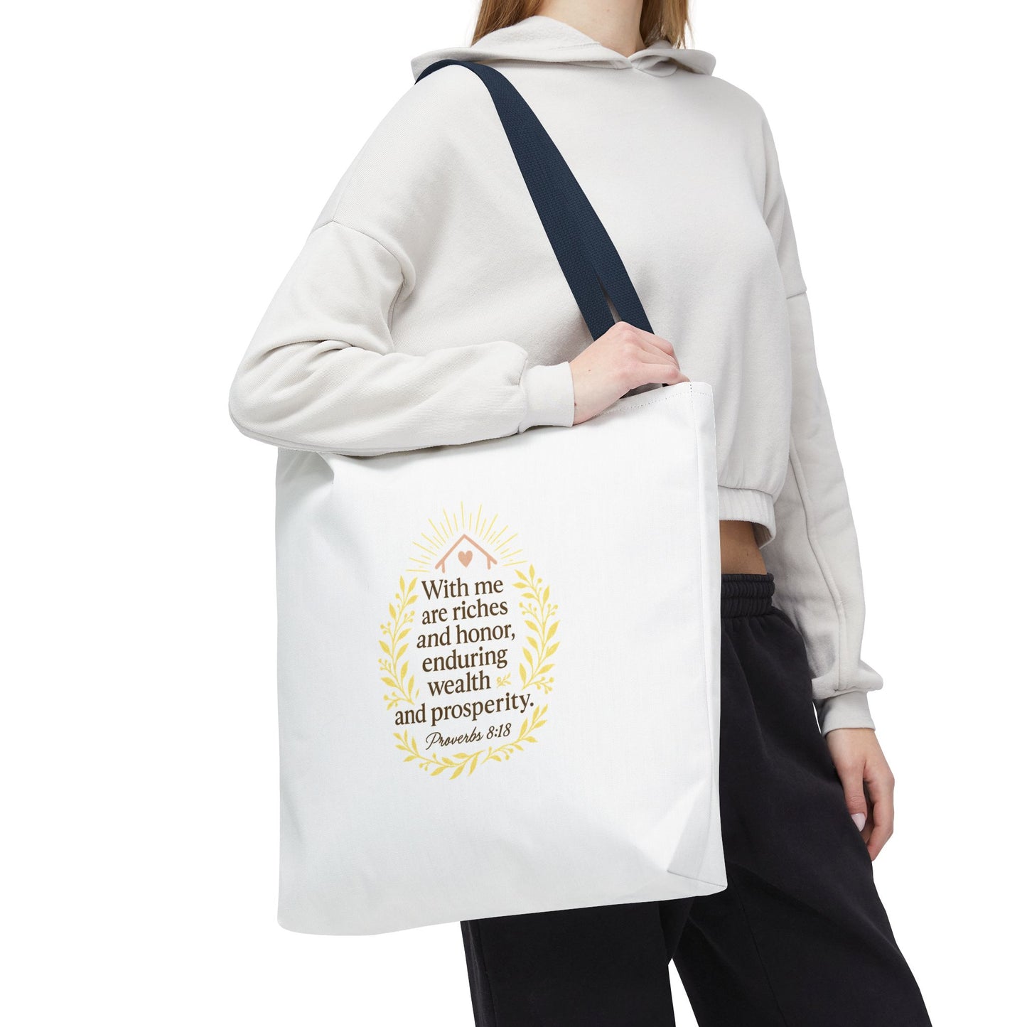 Prosperity Bible Verse Tote Bag