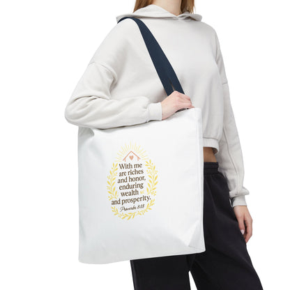 Prosperity Bible Verse Tote Bag