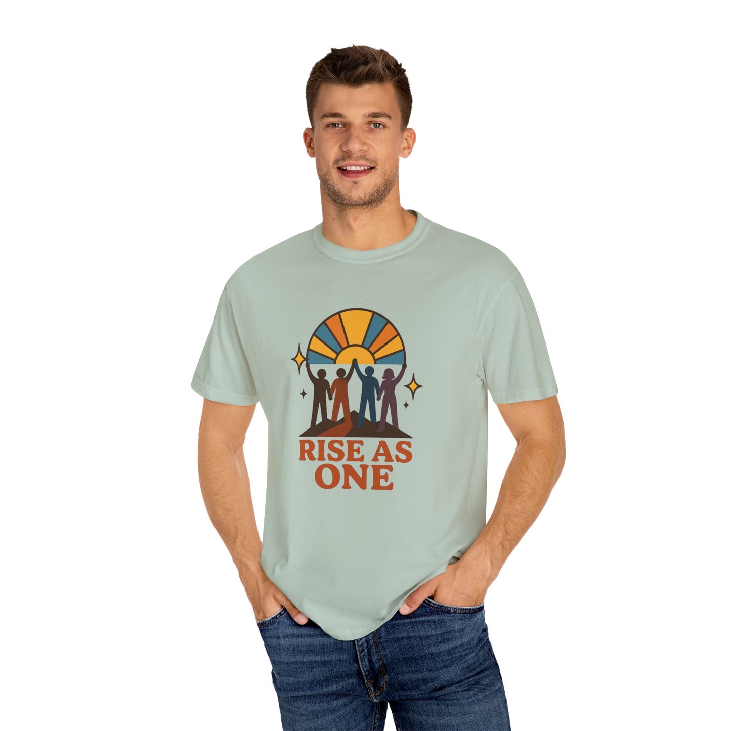 Unity Graphic Tee - Inspirational Unisex Shirt - Rise As One T-shirt, Equality Apparel, Gift for Social Activists, Summer Fashion
