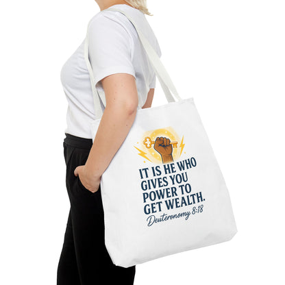 Empowering Inspirational Tote Bag, Motivational Bag, Gifts for Motivated Individuals, Scripture Tote, Versatile Shopping Bag