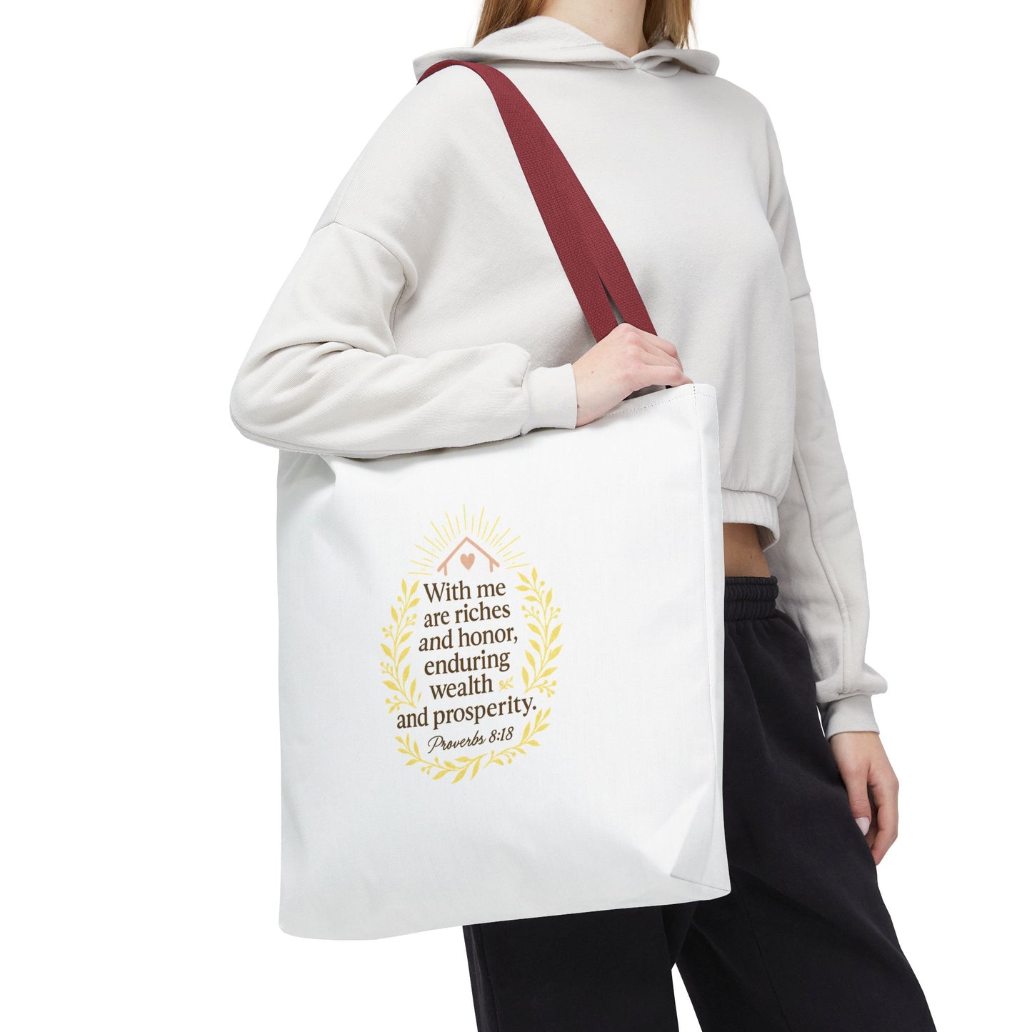Prosperity Bible Verse Tote Bag