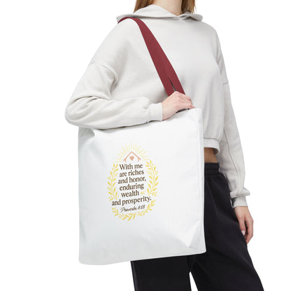Prosperity Bible Verse Tote Bag