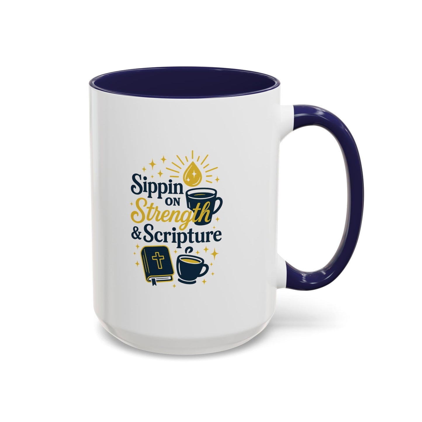 Inspirational Coffee Mug - Sippin' on Strength & Scripture - Perfect Gift for Coffee Lovers, Spiritual Growth, Daily Inspiration, [...]