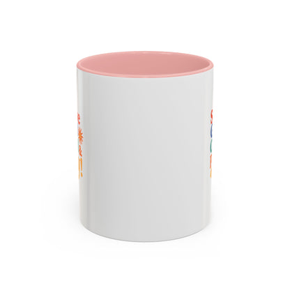 Serve God, Chill & Pray Accent Coffee Mug (11, 15oz)