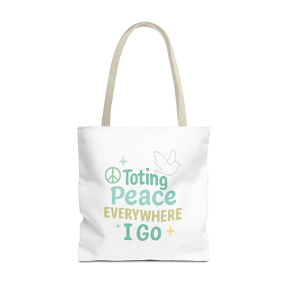 Peaceful Reusable Tote Bag