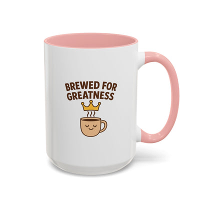 Brewed for Greatness Coffee Mug - Motivational Ceramic Cup, Office Gift, Home Decor, Birthday Present, Tea Lovers