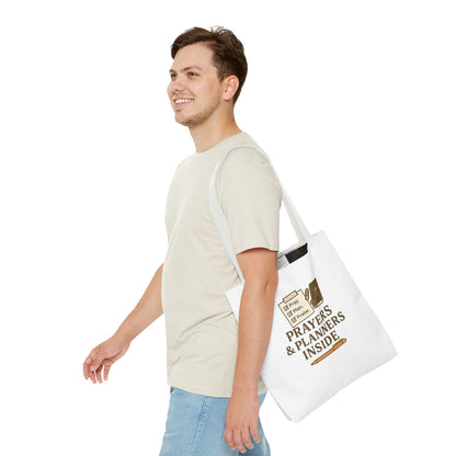 Inspirational Tote Bag for Planners, Blessed Gift for Organizers, Christian Prayer Tote, Everyday Carryall, Prayer & Planner Pouch