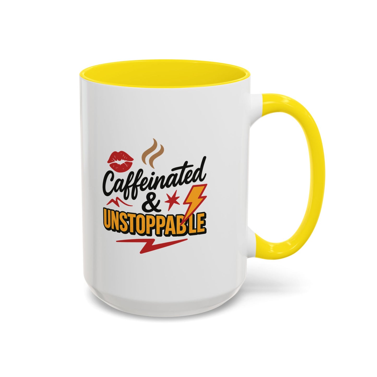 Caffeinated & Unstoppable Coffee Mug - Fun Gift for Coffee Lovers, Cute Office Decor, Motivational Drinkware, Perfect for Birthdays, [...]