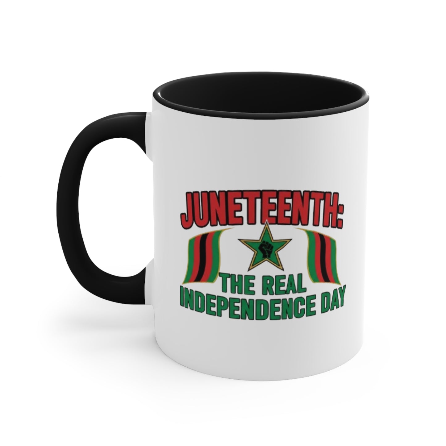 Juneteenth 'The Real Independence Day' Accent Mug