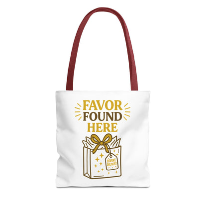 Favor Found Here Tote Bag - Perfect Gift for Celebrations, Party Favors, Birthday, Bridal Shower, Eco-Friendly