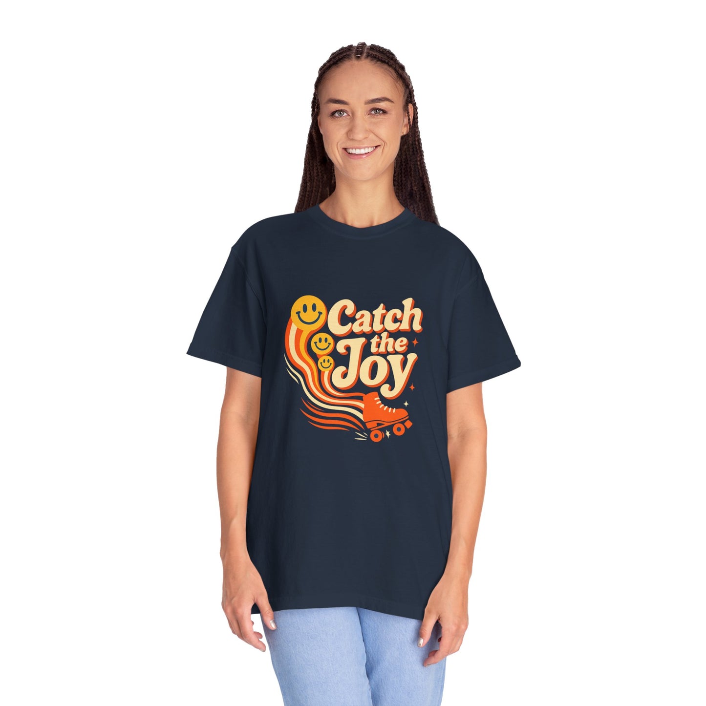 Catch the Joy Retro T-Shirt | Vintage Roller Skating Tee | Perfect Gift for Skaters &amp; Friends | Fun Summer Wear, Casual Fashion, Gift Idea